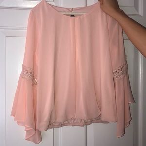 Soft pink flowy top worn once